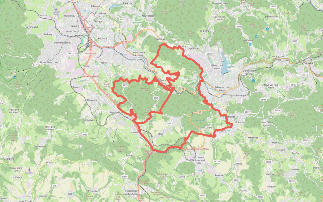 Mapa honiteb Rádlo a Vratislavice